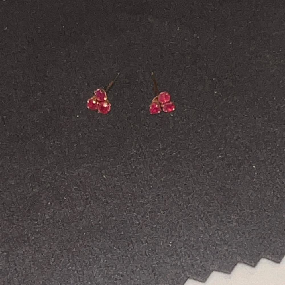 Elegant Pink Cluster Earrings